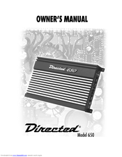 Directed Audio 650 Owner's Manual
