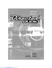 Directed Audio A404 Owner's Manual