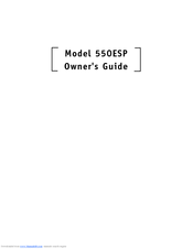 Directed Electronics 550ESP Owner's Manual