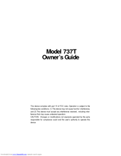 Directed Electronics 737T Owner's Manual