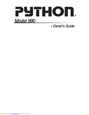 Directed Electronics Python 990 Owner's Manual