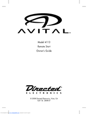 Directed electronics Avital 4113 Manuals | ManualsLib