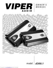 Directed Electronics Viper
Audio d300.1 Owner's Manual