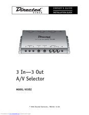 Directed Video VS102 Owner's Installation Manual