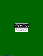 DirecTV ProScan DSS Receiver User Manual