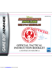 Disney American Dragon User Manual