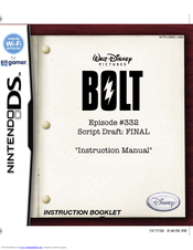 Disney Bolt Episode #332 Instruction Booklet