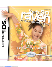 Disney That's So Raven: Psychic on the Scene Instruction Booklet