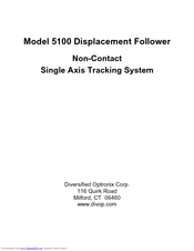 Diversified Optronix DISPLACEMENT FOLLOWER 5100 User Manual