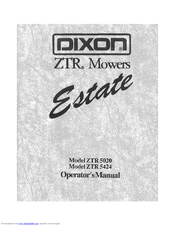 Dixon ZTR Estate 5424 Operator's Manual