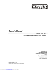 DKS 1803PC Owner's Manual
