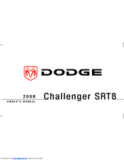 Dodge 2008 LC22 Challenger SRT8 Owner's Manual
