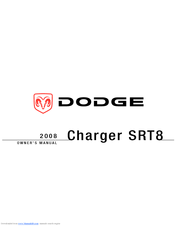 Dodge 2008 Charger SRT8 Owner's Manual