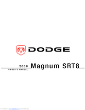 Dodge 2008 Magnum SRT8 Owner's Manual