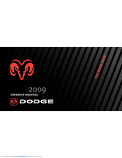 Dodge 2009 DX-48 Charger SRT8 Owner's Manual