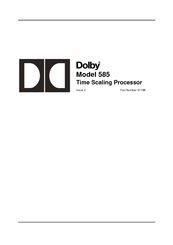 Dolby Laboratories 585 User Manual