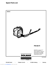 Dolmar PB-500 R Spare Parts List