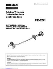 Dolmar EDGING TRIMMER PE-251 Instruction Manual