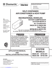 Dometic 39626.506 Installation Instructions Manual
