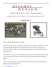 Dreamer Design Verve SPT SPT Instruction Manual