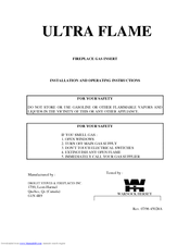 Drolet 36C03U TYPE 139 Installation And Operating Instructions Manual