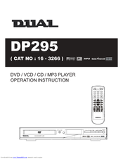 Dual DP295 Operation Instruction Manual