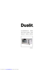 Dualit Mini Oven UK 06/05 Guarantee And Instructions