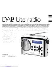 Dualit DAB LITE RADIO Specifications