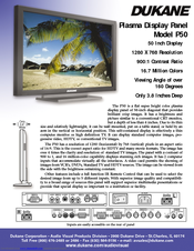 Dukane P50 Brochure & Specs