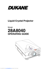 Dukane ImagePro 8040 Operating Manual