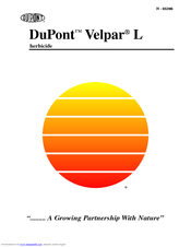 DuPont Authentication Velpar L Manual