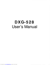 DXG DXG-528 User Manual