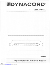 Dynacord DRP 10 User Manual