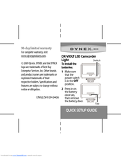 Dynex 09-0406 Quick Setup Manual