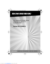 Dynex DX-CDRW52 User Manual