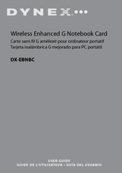 Dynex DX-EBNBC - Wireless G Notebook Card User Manual