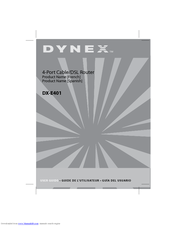 Dynex DX-E401 - EN Broadband Router User Manual