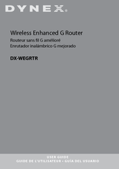 Dynex DX-wegrtr - Enhanced Wireless G Router User Manual