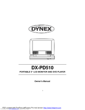 Dynex Dx Pd510 5 Portable Dvd Player Manuals Manualslib