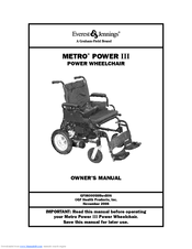 E&J METRO POWER III Owner's Manual