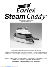 Earlex STEAM CADDY IS 2000 User Instructions