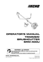 Echo SRM-400U Operator's Manual