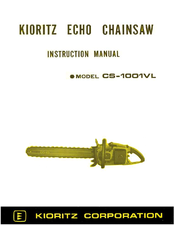 Echo CS-1001VL Instruction Manual