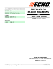 Echo CS-280E Parts Catalog