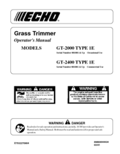 gt 2000 echo manual