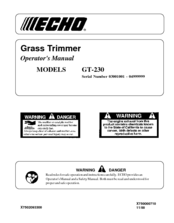 Echo GT-230 Operator's Manual