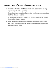 EchoStar Over-the-Air Module MT2 User Manual