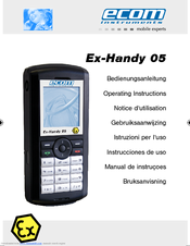 Ecom Instruments Ex-Handy 05 Operating Instructions Manual