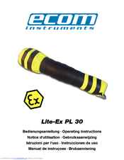 Ecom Instruments Lite-Ex PL 30 Operating Instructions Manual
