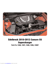 Edelbrock 1598 User Manual